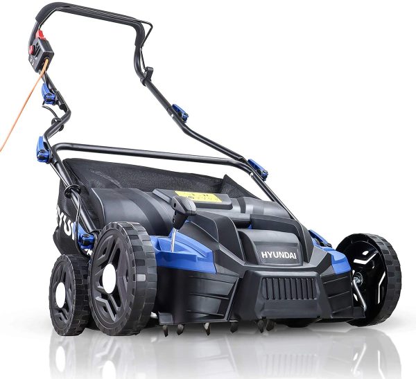 Hyundai 2 in 1 Lawn Scarifier, 1500W Electric Lawn Aerator with 5 Heights,36cm Working Width, 45L Bag, 10m Cable & 3 Year Warranty - Image 4