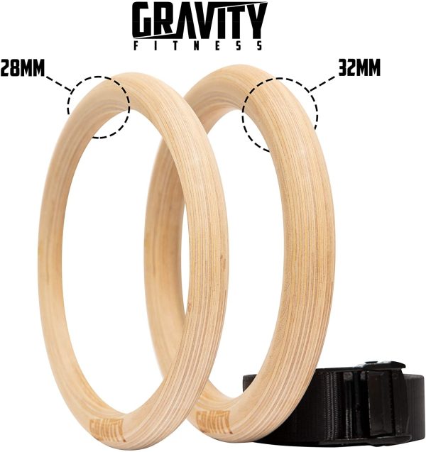 Gravity Fitness wooden Gymnastic Rings - Image 4