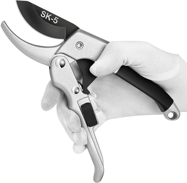 JYWYBF Garden Secateurs, Professional Pruning Shears with Sharp and Stainless Steel Blade, Non-slip Handle, Garden Scissors, Bypass Secateurs - Image 8