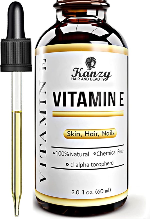 Kanzy Vitamin E Oil for Face & Skin 100% Naturally Sourced Plant-Based Organic Pure Vitamin E Oil for Hair d-Alpha-tocopherol Body Oil for Women & Men, Strengthens & Moisturizes Nails 60ml Body Oil - Image 7