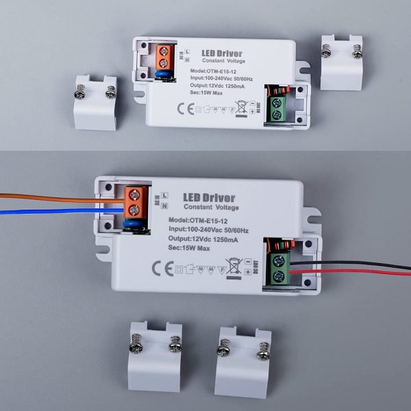 REYLAX? 12V 15W 1250mA LED Driver, AC to DC Switching Transformer, Constant Voltage Power Supply, Low Voltage PSU for LED Applications - Image 4