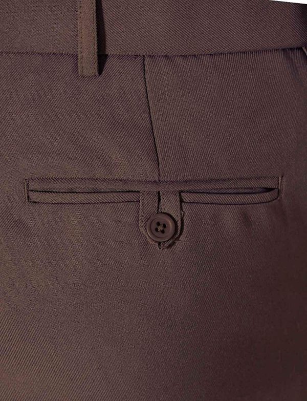 Chums | Mens | Stretch Waist Formal Smart Work Trouser Pants Hidden Elasticated Trousers | - Image 5