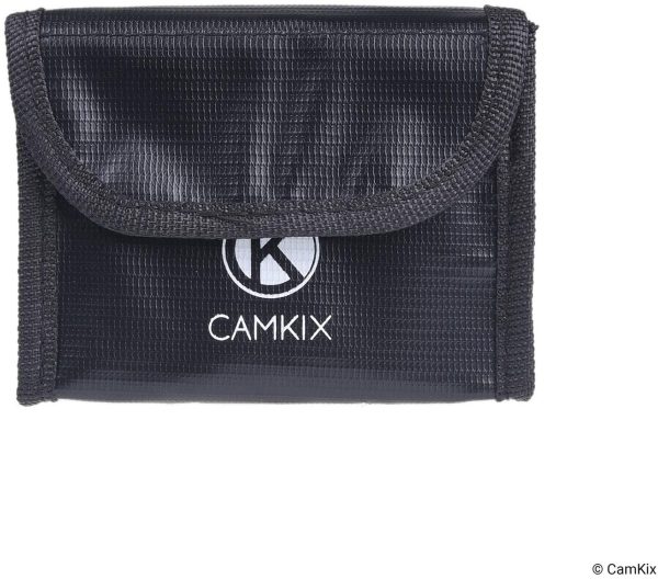 CamKix Explosion Proof LiPo Battery Bag compatible with DJI Mavic 2 Zoom/Pro - Fire Resistant Safety and Storage Pouch - For Safe Charging and Transport - For 3 Batteries - Image 2