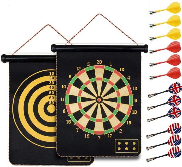 HelaCueil Magnetic Safe Dartboard Set ?38cm /15-inch - for Children and Adults Dartboard - Image 6