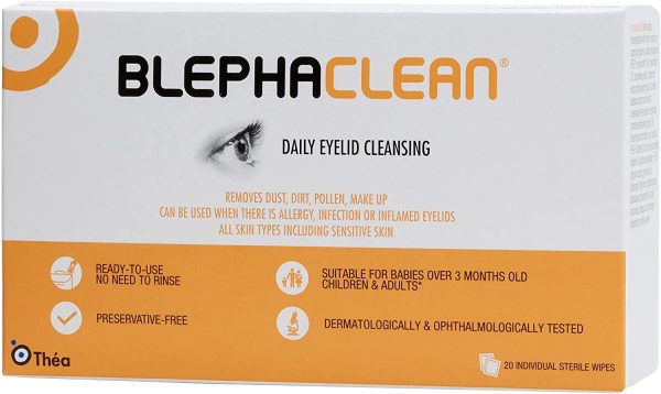 Blephaclean Sterile Daily Eyelid Wipes For Blepharitis | Cleaning Hygienic Moisturising Eyelid Wipes for Sensitive Skin, 20 wipes - Image 4