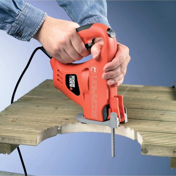 BLACK+DECKER 400 V Scorpion Electric Saw with 3 Blades and 10mm Stroke Length, KS890ECN-GB - Image 3