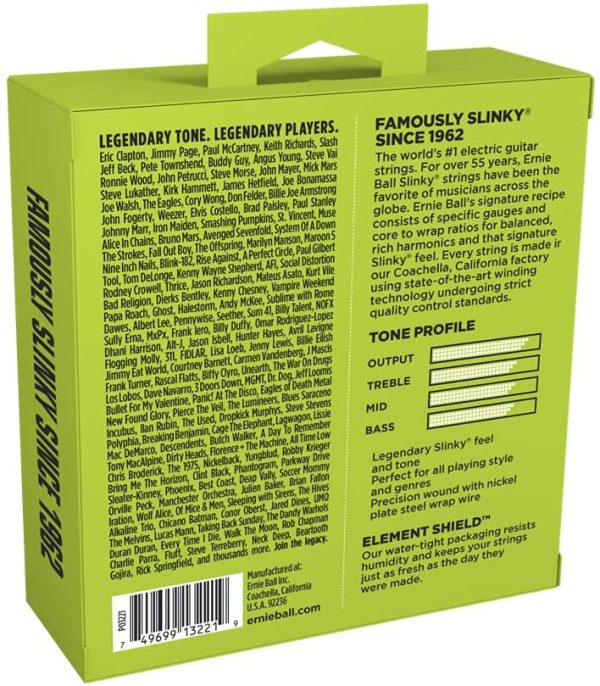 Ernie Ball Regular Slinky Nickel Wound Electric Guitar Strings 3 Pack - 10-46 Gauge - Image 2