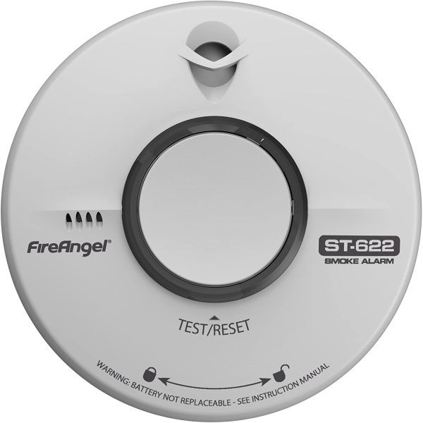 Fireangel ST-622Q 10 Year Thermally Enhanced Optical Smoke Alarm, Multi-Colour