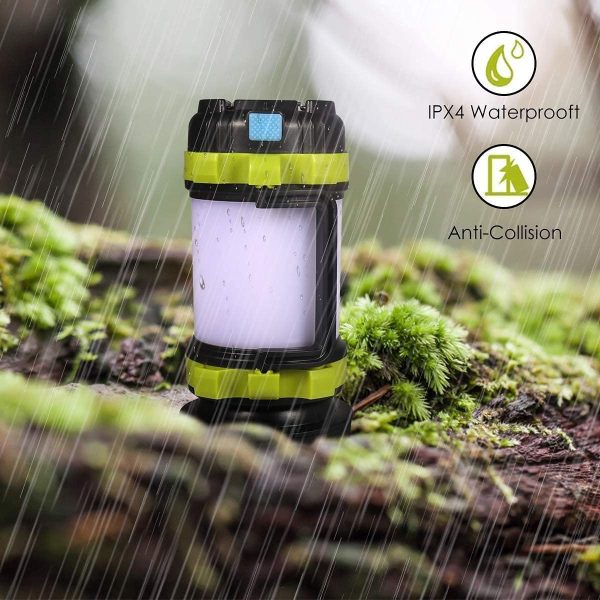 Rechargeable Led Torch, Multi-functional Camping Light, Camping Lantern with 6 Modes, Waterproof Outdoor Spotlight Searchlight Flashlight - Image 2