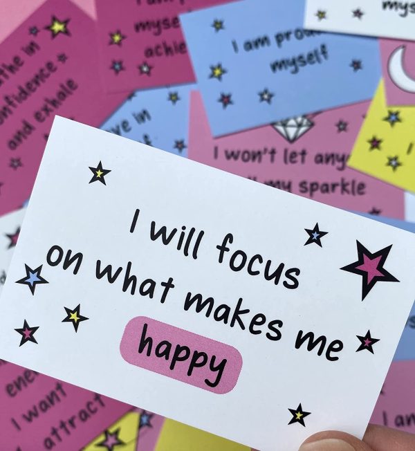 Daily Happiness Affirmation Cards, Positive Affirmation Deck, Self help cards, girls and kids affirmation cards - Image 7