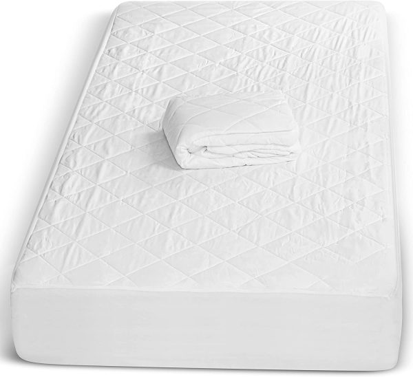 Quilted Extra Deep Anti Allergy Mattress protector - Fitted Mattress Cover / Topper Stretches up to 40 CM Deep. (S-Double-4Ft(122x190+40)Cm) - Image 2