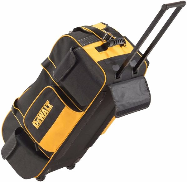 Dewalt DWST1-79210 Duffel Trolley Bag with Wheels, Yellow/Black, Large 26-Inch