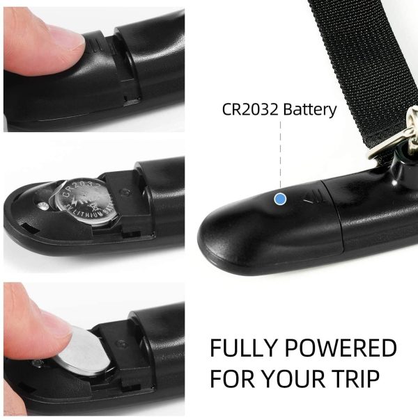 FREETOO Portable Digital Luggage Scale Hanging Suitcase Scale with Tare Function 110 lb/ 50KG Capacity Black - Image 4