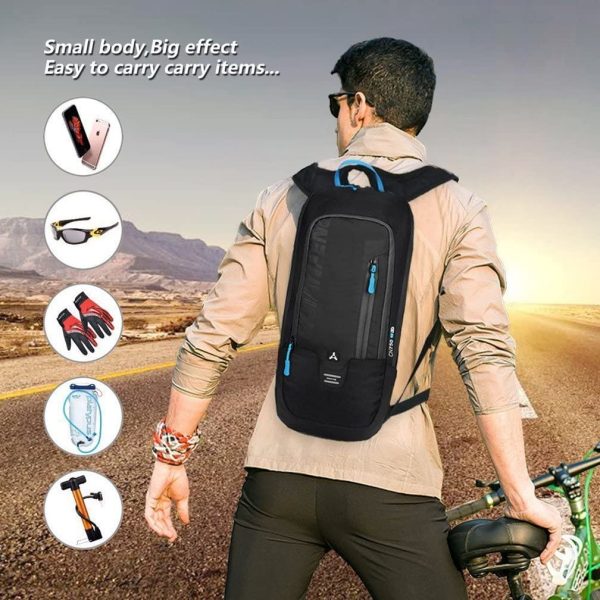 Bike Backpack, Waterproof Breathable Cycling Bicycle Rucksack, 10L Mini Ultralight Biking Daypack Sport Bags Gift for Fitness Running Hiking Skiing Trekking