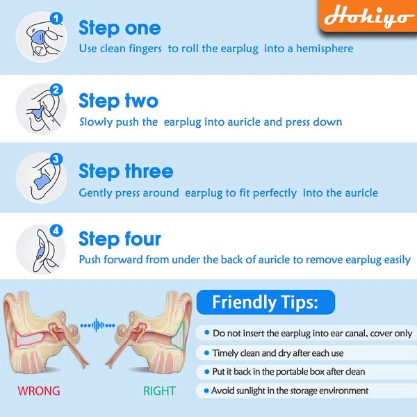 Ear Plugs for Sleeping Noise Cancelling Reusable,Earplugs,Ear Plugs for Sleep,Silicone Ear Plugs,Earplugs for Sleep,Ear Plug,Noise Cancelling Earbuds for Sleeping,New Packaging Design in 2022 - Image 5