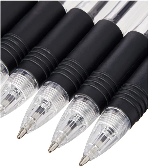 Grip Black Ballpoint Pens, Pack of 10