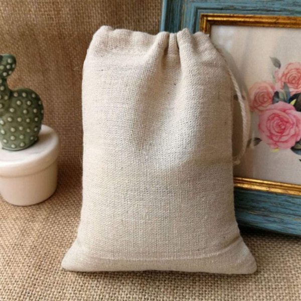 Cotton Bags,60 Pcs Small Cotton Drawstring Bags Natural Muslin Bag Cotton String Bags for Wedding/Party/Festival/Storage/Decorating/DIY Bag (8 x 10 cm) - Image 5