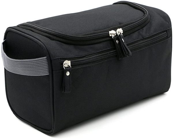 IGNPION Men's Hanging Travel Toiletry Wash Bag (Black) - Image 3