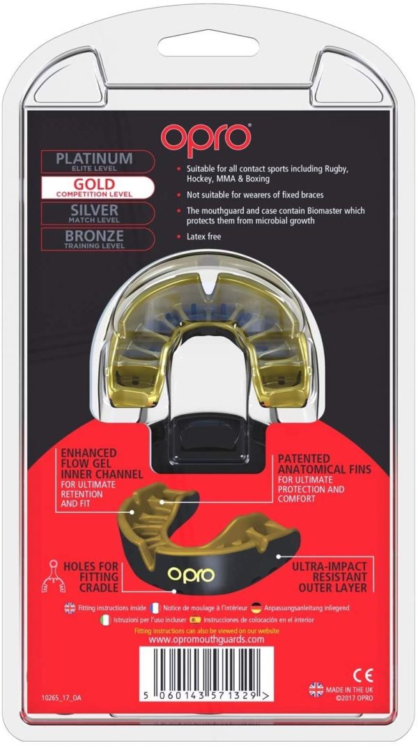 OPRO Gold Level Custom Fit Mouthguard - Image 3