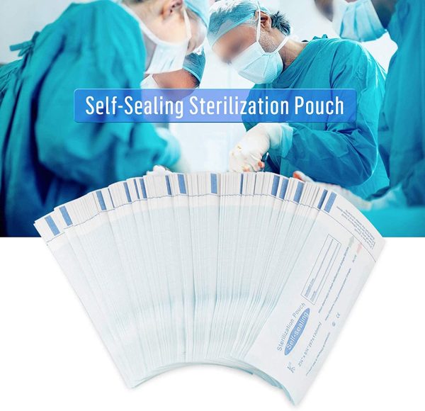 Dental Sterilization Pouch, 200pcs Medical Dental Sterilization Pouch Self-sealing Bag for Cleaning Tools - Image 9