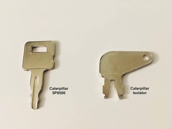 Caterpillar 2 Keys Master Plant Key Set for Ignition Switch Construction/Agricultural Machinery - Excavators - Diggers - Dumper Trucks - Tractors - Telehandlers - Forklifts - Dozers - Tools