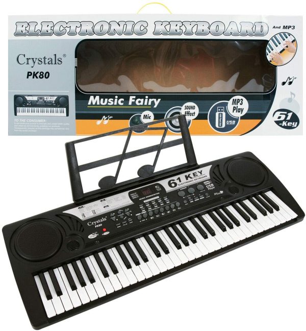 Electronic Keyboard  Keys MP3 Musical Instrument Digital Piano + Mic + UK Plug - Image 3