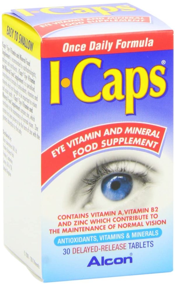 ICaps Lutein and Zeaxanthin Formula 30 Tablets (single pack) - Image 4