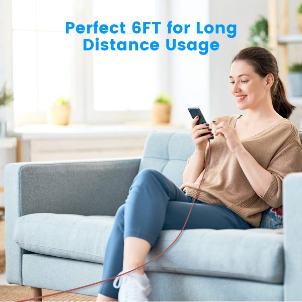 iPhone Charger Cable, Lightning Cable 3Pack 6FT/1.8M iPhone Charger Braided Long iPhone Charger Lead USB Fast Charging Cable Compatible with iPhone 11/Pro/Xs Max/X/8/7/Plus/6S/6/SE/5S iPad and More - Image 7