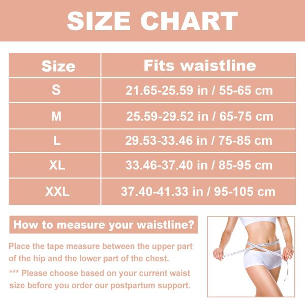 HIDARLING Postpartum Support Recovery Belly Belt Body Shaper Corset Belt with High Elastic for Women and Maternity Recovering from Birth, Waist Trainer Belts (S, Black) - Image 9