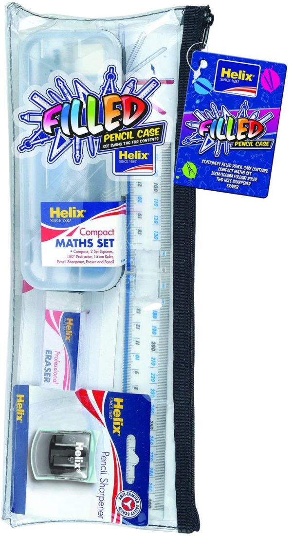 Helix Complete Stationery Set in 13.5 inch Pencil Case