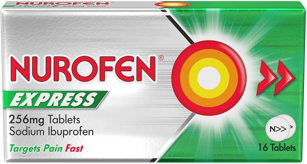 Nurofen Express Tablets Ibuprofen, 256 mg, Pack of 16 - Image 5