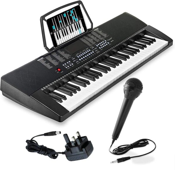 Keys Teaching Type Electronic Keyboard Digital Music Instrument Piano & Microphone by Crystals® - Image 5