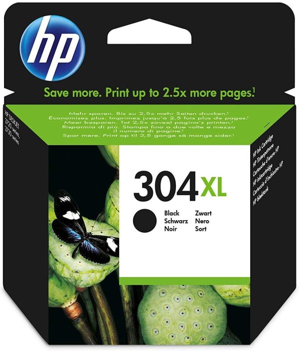 HP N9K08AE 304XL High Yield Original Ink Cartridge, Black, Single Pack (Packaging may vary) - Image 7