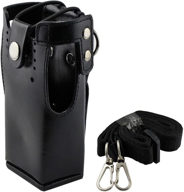 KEESIN PU Leather Walkie talkie Carrying Case Motorola Carrying Case Holder Holster 2-Way Radio Holster (Type E)