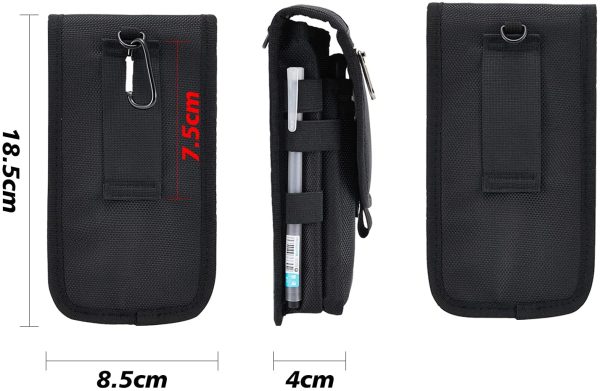 Large Smartphone Pouch Belt Pouch, Cell Phone Holster, Phone Case Tool Holder Gifts,Tactical Carrying Case Belt Loop Pouch Men's, Women's Waist Pocket for Hiking, Camping, Barbeque, Rescue Essential - Image 7