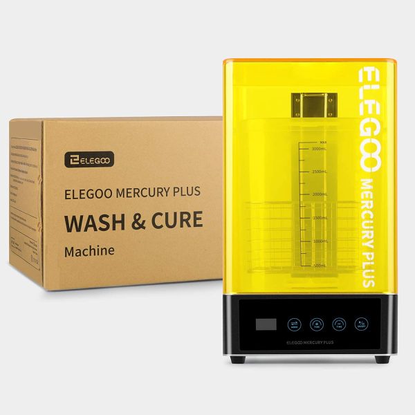 ELEGOO Mercury Plus 2 in 1 Wash and Curing Machine for LCD/DLP/SLA 3D Printed Models Resin UV Curing Box for Mars Series Photon S Photon Mono with Rotary Curing Turntable and Washing Bucket - Image 7