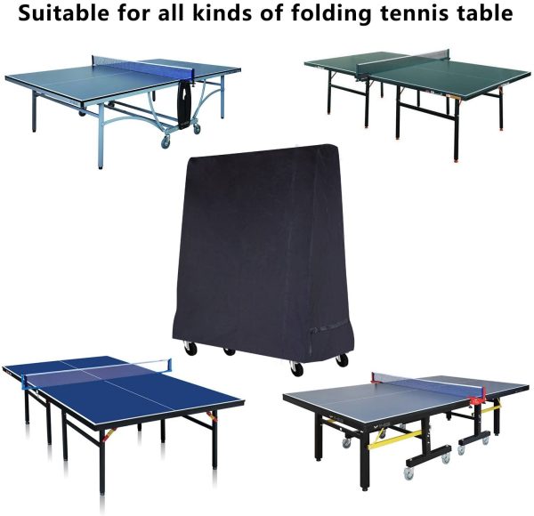 Gurkkst Premium Table Tennis Cover Waterproof Ping Pong Table Cover for Outdoor and Indoor  (185??70??165cm) - Image 5