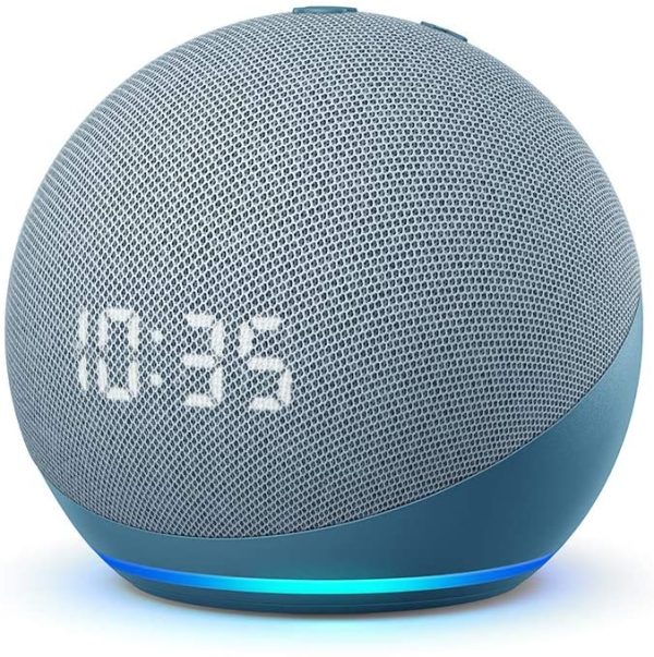 Echo Dot (4th generation) | Smart speaker with clock and Alexa | Twilight Blue - Image 3