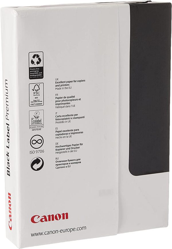 Black Label Premium A4 75gsm FSC White (1 x 500 Sheets) Copier/Laser/Inkjet Paper - Image 3