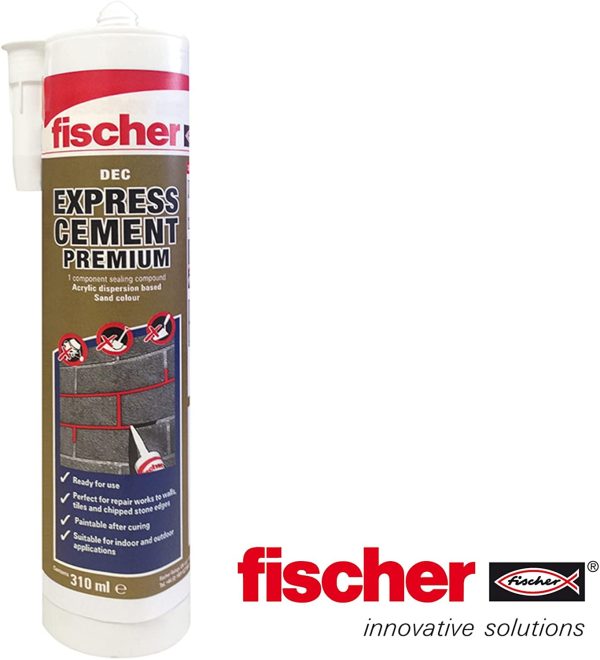 fischer 523858 Express Cement-Sand & 523856 Express Mortar Cement Grey