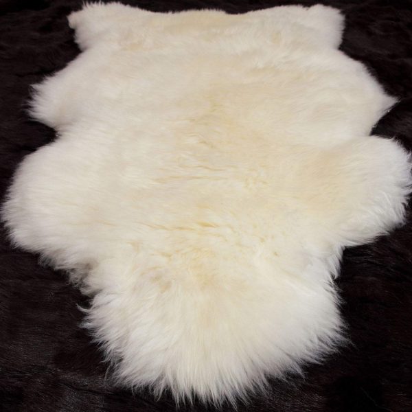 Large Top Quality British White Sheepskin Rug 100% Natural Free-range UK - Image 4