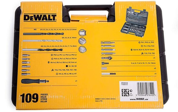 DeWalt DT0109 Screwdriver and Drillbit Set (109 Pieces) - Image 5