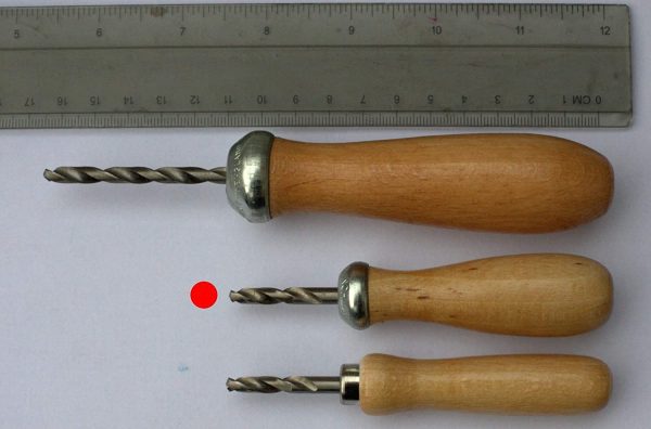 Chunky Handle Children's Palm Drill for Forest school/Nature school 5 mm drill bit.