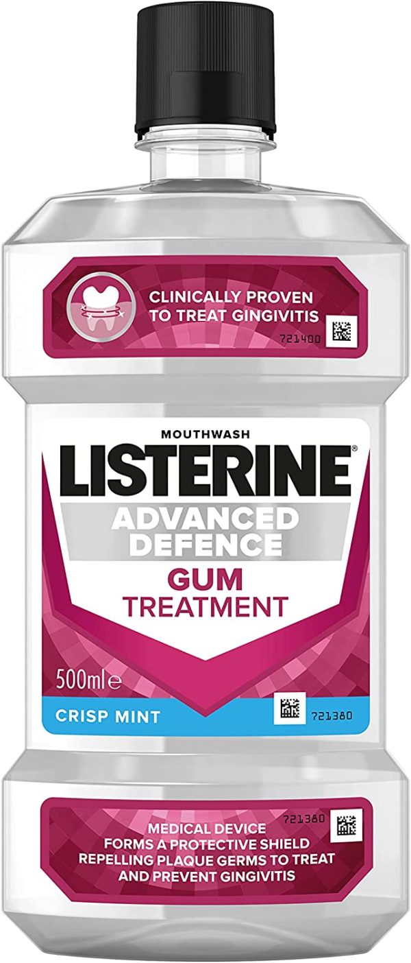 Listerine Advanced Defence Gum Treatment Mouthwash, 500 ml - Image 3