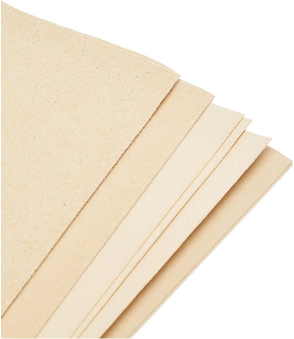 Decorators Tools HD1002D 10 Assorted Sandpaper Sheets for Metal Wood Plaster Paint Decorating Fine Medium Sanding Paper - Image 2