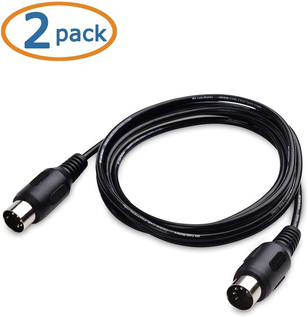 Cable Matters 2-Pack 5 Pin DIN MIDI Cable, 5 Pin MIDI Cable - 1.8m - Image 5