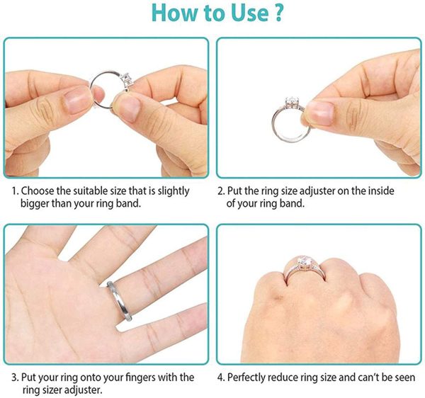 Invisible Ring Size Adjuster for Loose Rings ?C Ring Guard, Ring Sizer, 8 Sizes Fit 1-10 mm Width Rings - Image 5