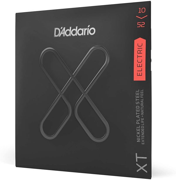 D'Addario Guitar Strings - XT Nickel Plated Electric Guitar Strings - Coated Guitar Strings for Extended Lifespan - XTE1052 - Light Top/Heavy Bottom, 10-52, 1-Pack - Image 3