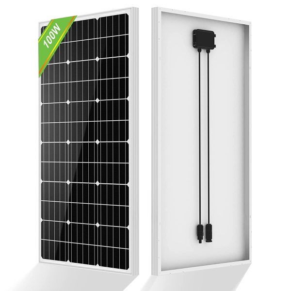 ECO-WORTHY 100 Watts Monocrystalline Solar Panel 12 Volts Applicable to Motorhome Caravan Camper Shed Boat Yacht Off Grid Solar System Backup Power - Image 6