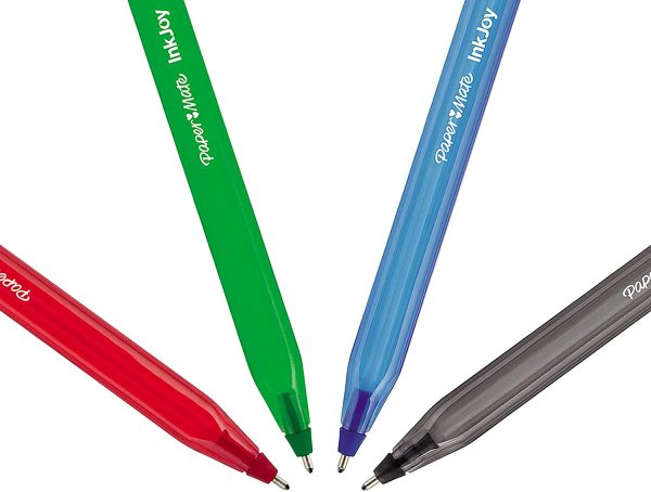 Paper Mate InkJoy 100ST Ballpoint Pens | Medium Point (1.0mm) | Classic Colours | 4 Count - Image 7